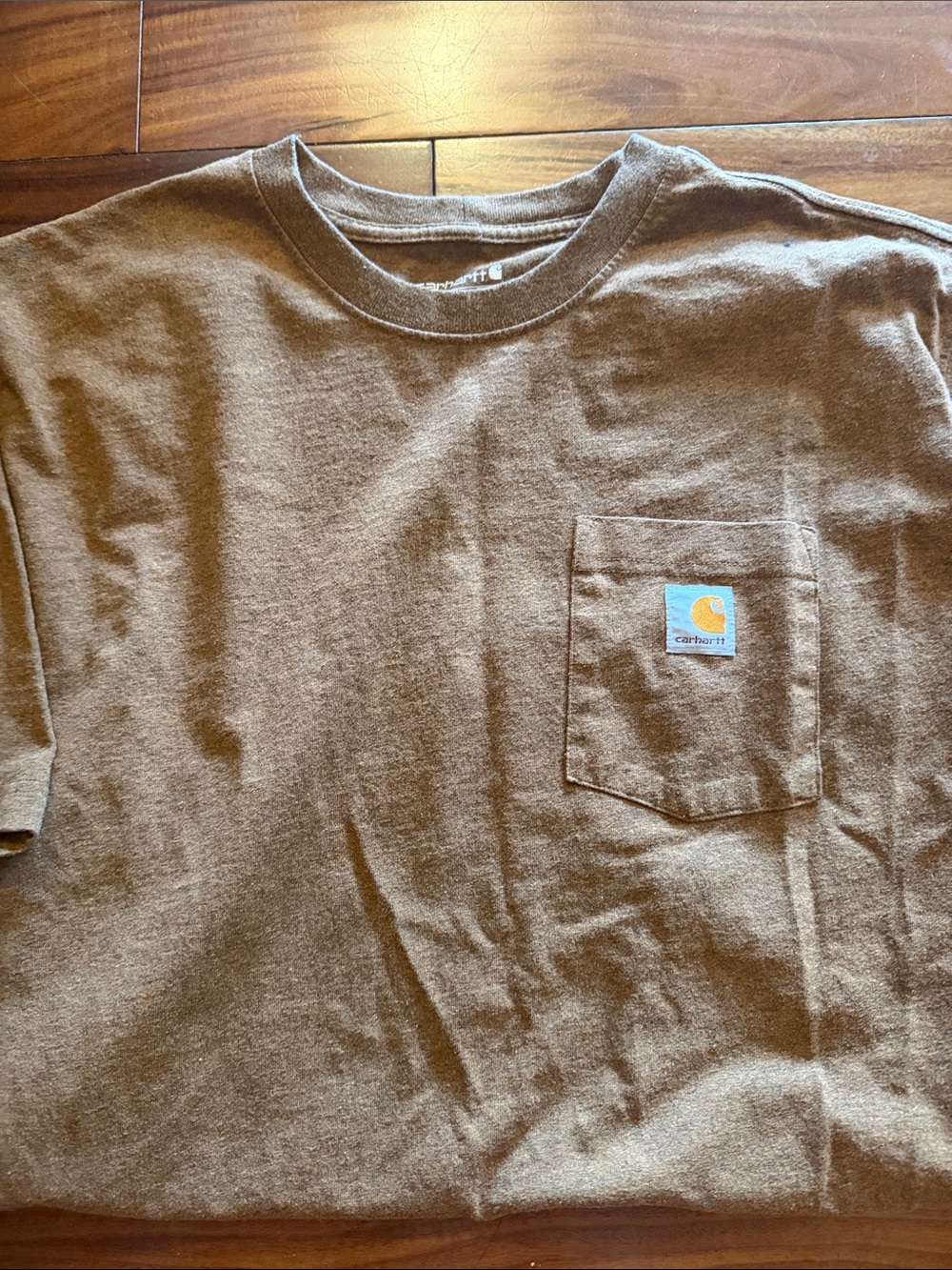 Carhartt Chest Pocket T‑Shirt in Brown